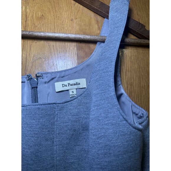 Anthropologie Du Paradis Gray A-Line Midi Dress Size Small - Picture 5 of 8